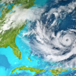 Hurricane Erin is coming near Hampton Roads. This photo is of a hurricane following a similar path that Hurricane Erin is taking.